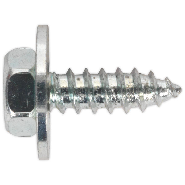 Sealey ASW812 Acme Screw with Captive Washer #8 x 1/2" Zinc Pack of 50