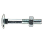 Sealey CBN640 Coach Bolt & Nut M6 x 40mm Zinc DIN 603 Pack of 100
