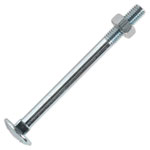 Sealey CBN675 Coach Bolt & Nut M6 x 75mm Zinc DIN 603 Pack of 100