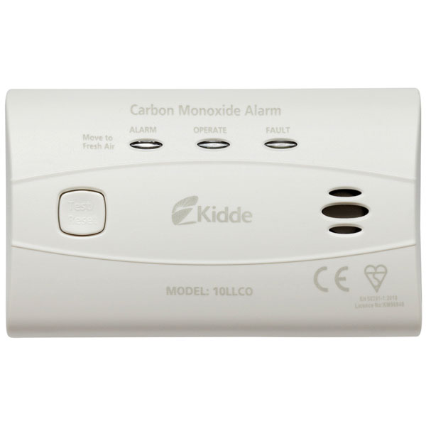 Kidde 10LLCO Long Life Carbon Monoxide Alarm Sealed Battery 10 Year