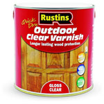 Rustins EAVG2500 Quick Drying Outdoor Clear Varnish Gloss 2.5 Litre