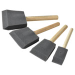Rustins PBRUSHPACK Foam Brush Set (1,2,3 & 4in)