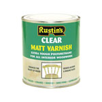 Rustins POMC250 Polyurethane Varnish Matt Clear 250ml