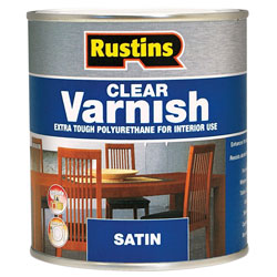 Rustins POSC250 Polyurethane Varnish Satin Clear 250ml