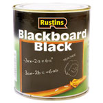 Rustins BLAB250 Quick Drying Blackboard Black Paint 250ml