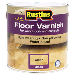 Rustins AFCG2500 Quick Dry Floor Varnish Gloss 2.5 Litre