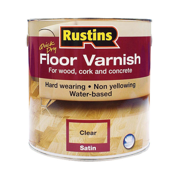 Rustins Afcs1000 Quick Dry Floor Varnish Satin 1 Litre Rapid Online