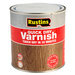 Rustins AVGC1000 Quick Dry Varnish Gloss Clear 1 Litre