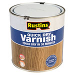 Rustins AVSC2500 Quick Dry Varnish Satin Clear 2.5 Litre