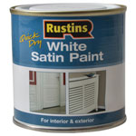 Rustins WHISW250 White Satin Paint 250ml