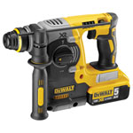 DEWALT DCH273P2 Brushless XR 3 Mode Hammer 18 Volt 2 x 5.0Ah Li-Ion