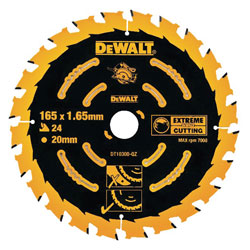 DEWALT DT10300-QZ Circular Saw Blade 165 x 20mm x 24T Corded Extreme Framing