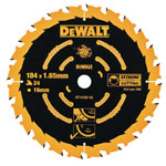 DEWALT DT10302-QZ Circular Saw Blade 184 x 16mm x 24T Corded Extreme Framing