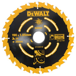 DEWALT DT10304-QZ Circular Saw Blade 190 x 30mm x 24T Corded Extreme Framing