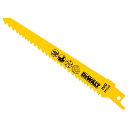 DEWALT DT2344-QZ Cobolt Steel Sabre Blade Fine Fast Cuts 152mm Pk5