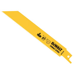 DEWALT DT2345-QZ Cobalt Steel Sabre Blade General Purpose 152mm Pack of 5