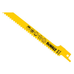 DEWALT DT2351-QZ Sabre Blade Fine Fast Cuts & Curve Cutting in Wood 152mm Pk 5