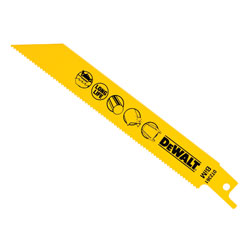 DEWALT DT2361-QZ Bi Metal Sabre Blade Fast Cut in Metal & Sheet Metal 152mm Pk5