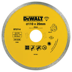 DEWALT DT3714-QZ Diamond Tile Blade 110mm x 20mm