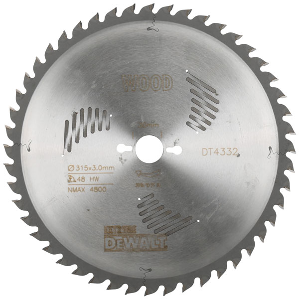 DEWALT DT4332-QZ Circular Saw Blade 315 x 30mm x 48T Series 60 General ...