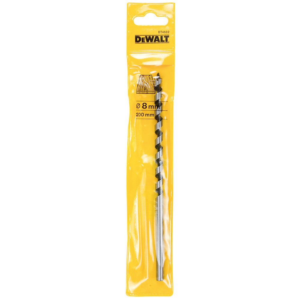 DEWALT DT4602 QZ Wood Auger Drill Bit 8.0 x 200mm Rapid Online