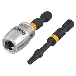 DEWALT Impact-QZ Torsion 2 x T20 50mm and Magnetic Screwlock Sleeve