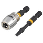 DEWALT Impact-QZ Torsion 2 x T20 50mm and Magnetic Screwlock Sleeve