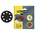 Flexovit 63642526387 Hook & Loop Sanding Discs 125mm Coarse 50G - Pack Of 6