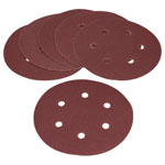 Flexovit 63642526397 Hook & Loop Sanding Discs 150mm Fine 120G - Pack Of 6