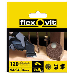 Flexovit 63642526401 Delta Hook & Loop Sanding Sheets 94mm Fine 120G