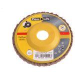 Flexovit 63642527525 Flap Discs For Angle Grinders 115mm Coarse 40G - Single