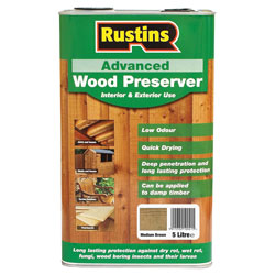 Rustins AWMB5000 Advanced Wood Preserver Medium Brown 5 Litre