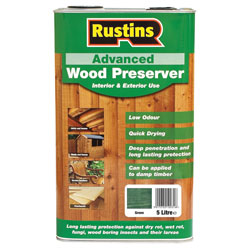 Rustins AWGN5000 Advanced Wood Preserver Green 5 Litre