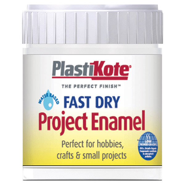PlastiKote 440.0000005.067 Fast Dry Enamel Paint B5 Bottle White M...