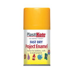 PlastiKote 440.0001070.046 107-S Fast Dry Enamel Aerosol Sunshine Yellow 100ml