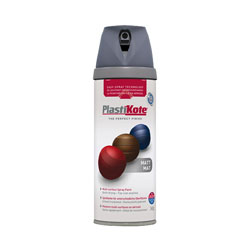 PlastiKote 440.0023102.076 23102 Colour Twist & Spray Matt Grey 400ml