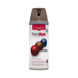 PlastiKote 440.0022113.076 Colour Twist & Spray Satin Chocolate Brown 400ml