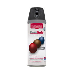 PlastiKote 440.0022100.076 22100 Colour Twist & Spray Satin Black RAL 9005 400ml