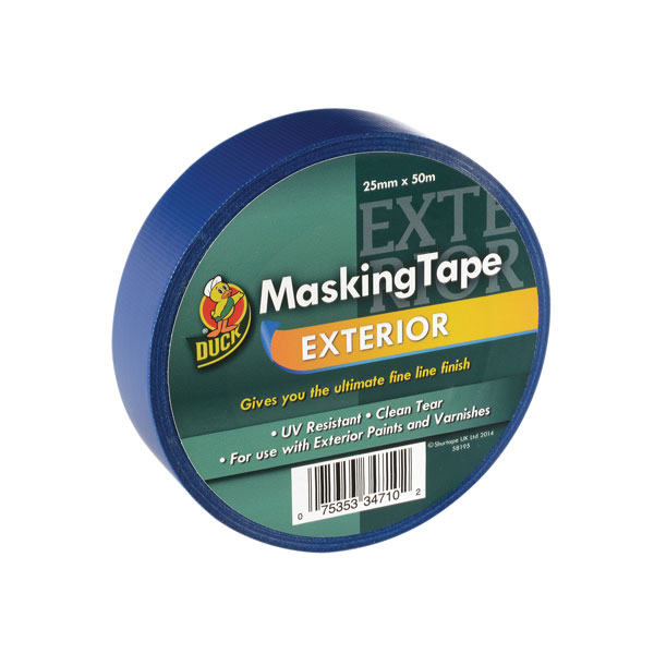 Duck® Tape Exterior Fine Line Edging UV Masking Tape  25mm x 50m BLUE 