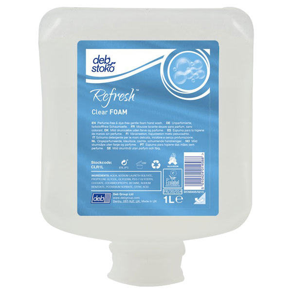  Stoko CLR1L Clear Foam Hand Soap 1L