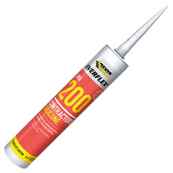 Everbuild 200WE Contractors Silicone Sealant 295ml White 200