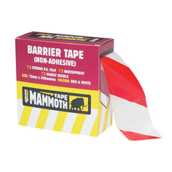 Everbuild 2BARRD500 Barrier Tape Red / White 72mm x 500m