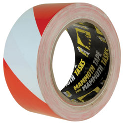 Everbuild 2HAZRD PVC Hazard Tape Red / White 50mm x 33m