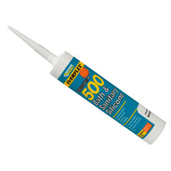 Everbuild 500IV Bath & Sanitary Silicone Sealant Ivory 310ml 500