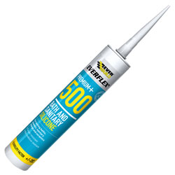 Everbuild 500WE Bath & Sanitary Silicone Sealant White 310ml 500