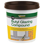 Everbuild BUTGC2 Butyl Glazing Compound Brown 102 2kg