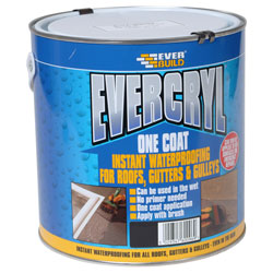 Everbuild EVCBK02 Evercryl One Coat Compound Black 2.5kg