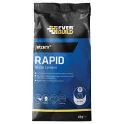 Everbuild JETCEM3 Jetcem Rapid Set Cement 12kg (4 x 3kg Packs)