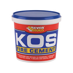 Everbuild PCKOSBKFIRE1 KOS Fire Cement Black 1kg