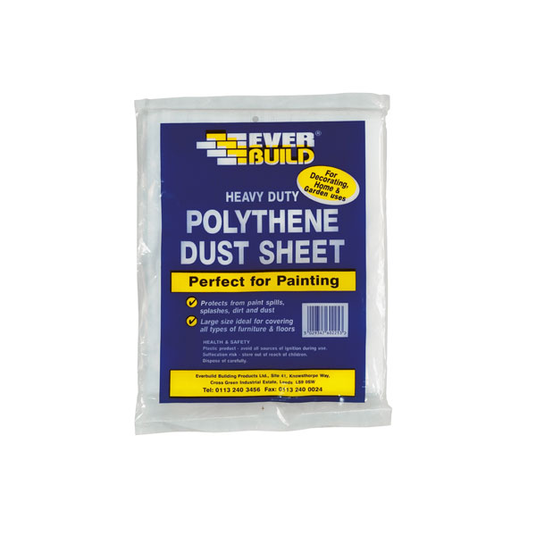 Everbuild Polydust Polythene Dust Sheet 36 X 27m